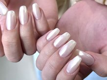 ネイルアヴァンス 京橋店(Nail AVANCE.)/ホワイトミラーネイル！