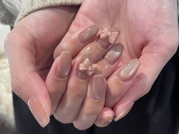 グラム バイ アンド ココ ネイル(GraM by And & coco. Nail)/マグネット × リボン