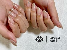 モグネイル(Mogunail)/ラメフレンチ/大人上品