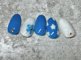 【パラジェル】フラワーネイル
