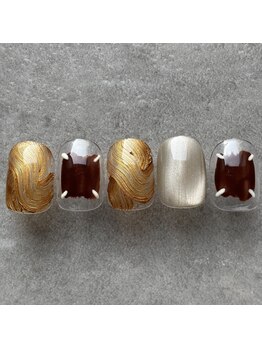 タオドットネイル(TAO...nail)/【定額】アシメデザインアート