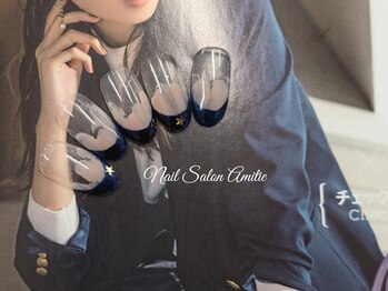 塗りかけ×フレンチnail*＊