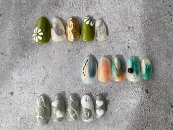 グロウ ネイル(GLOW×NAIL)/アート定額コース　2024年3月