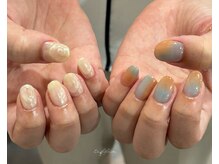 ネイルサロン ティフィン(tiffin)/～じゅわっとにじみ×オーロラ～