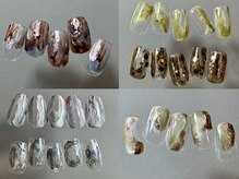 simple artコース、全面を塗り切らないので透明感がありシンプル