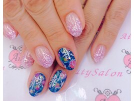 雪の結晶ネイル