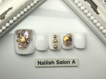ネイリッシュサロン エー(Nailish Salon A)/ニュアンスフットネイル