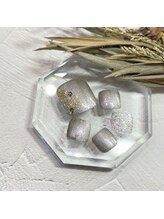 サロンR/シンプル結晶ネイル