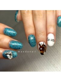 maeda.馬手書きアート