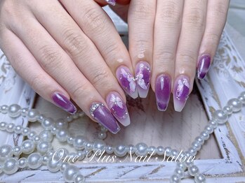 ワンプラススタジオ(One Plus Studio)/蝶々ネイル