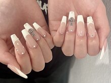 ユガール 渋谷(Ugirl)の雰囲気（長さだしワンホンフレンチネイル￥9800【フレンチ/ワンホン】）