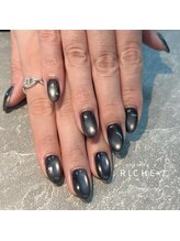 リッシュ(RICHE)/ブラックマグネットネイル