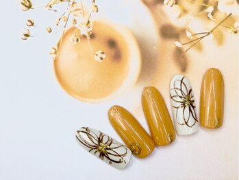 フラワーアートネイル♪