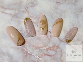 大人フラワーネイル