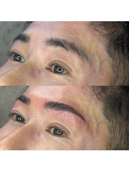 ボスブロウ 藤が丘駅前店(BOSS BROW)/ 【メンズ眉毛】　before　after