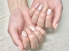 桜ホロネイル【Q9】