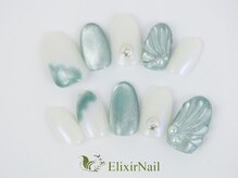 エリクサーネイル 神田(Elixir Nail)/シンプル/クーポン使用