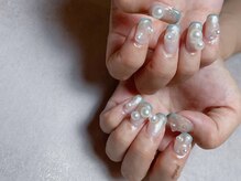 エレガネイル(elega nail)/真珠*フレンチネイル
