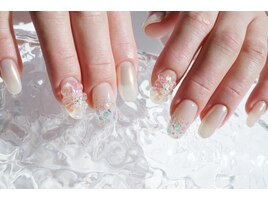 クリアビジューネイル♪