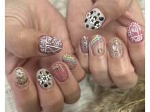 ベーシック ネイルウィザードアカデミー 本厚木店(Basic×NailWizardAcademy)/カラフルアート