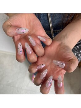 ニコ(NICO.)/10本長さだし×ビジュネイル