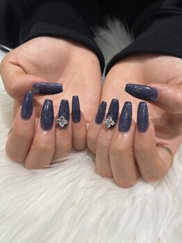 アース 新瑞橋店(HAIR & MAKE EARTH)/色混ぜフラッシュネイル