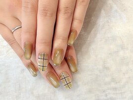 チェックネイル【担当:ayano】