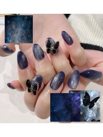 蝶々ネイル