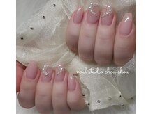 ネイルアンドアイラッシュスタジオ シュシュ(chouchou)/ピンク×ハート×パール