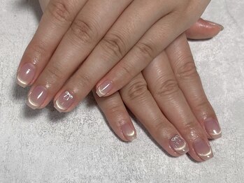 ひまりネイル(ひまりnail)/マグネットフレンチ