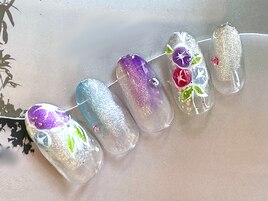 夏・浴衣ネイル