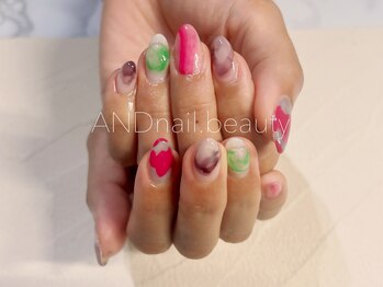 アンドネイル ビューティー(AND nail,beauty)/夏ネイル/ニュアンス/藤沢