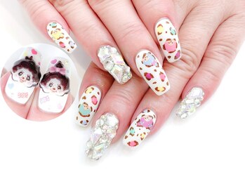 ネイルコレクション ピンク(Nail Collection Pink)/3Dキャラネイル★モンチッチ