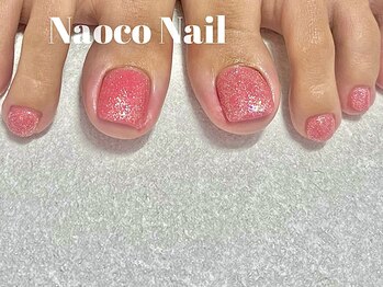 ナオコネイル(Naoco Nail)/ラメフラッシュ*チェリーピンク