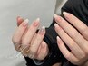 【Hand】人気ちゅるん♪ピンク×ホワイトグラ＋2本パーツつけ放題 7500円