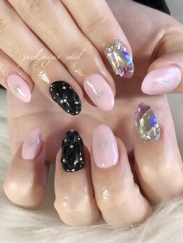 ピンクシュガーネイル(pink sugar nail)/地雷系デザイン♪