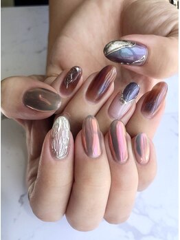 トータルビューティーステラ(TOTAL BEAUTY STELLA)/秋　冬　ニュアンスネイル　