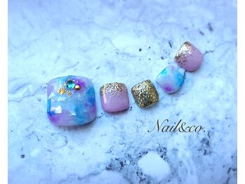 ネイルアンドコー (Nail&co.)/フットサンプル　シンプル