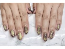 ヘブン ネイル 鶯谷(HEAVEN Nail)/ゴールドマグネットネイル