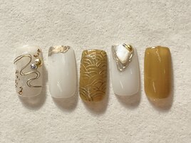 青海波柄ネイル