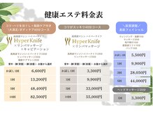 フィッツ 多治見店(fit's)/エステ料金表