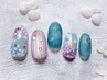 <梅雨限定>みずみずしい旬の美ネイル☆紫陽花クーポン☆¥8980~¥10980