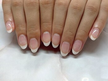 エンズネイル(Enn's nail)/フレンチ＋ラメライン