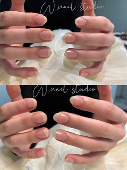 ダブリューネイルスタジオ(W.nail studio)/クリアネイル