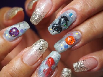 ネイルサロン ビースペース(B space)/金魚ネイル