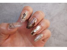 ネイル フライガール(nail FLY GIRL)/ニュアンス　個性チェーン付