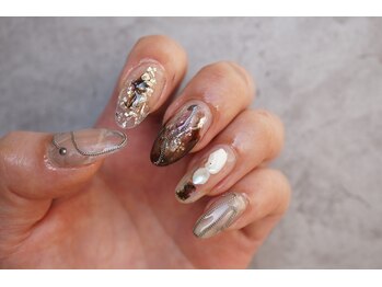 ネイル フライガール(nail FLY GIRL)/ニュアンス 個性チェーン付