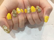 プラスジャム(Plus Jam)/お花/ラメ／イエロー