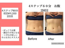 ハピネス(HAPPINESS)/4ステップ60分　お腹　2回目
