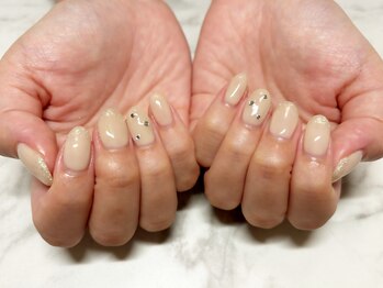 持ち込み画像 ワンホン風ネイル